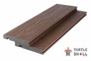 Завершающая доска Turtle Shell Bullnose, Texas Hickory, Co-Extrusion