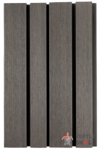 Реечная панель ДПК Turtle Shell Double Lines, Faroese Smokewood